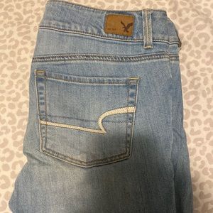 American eagle artist crop stretch jeans